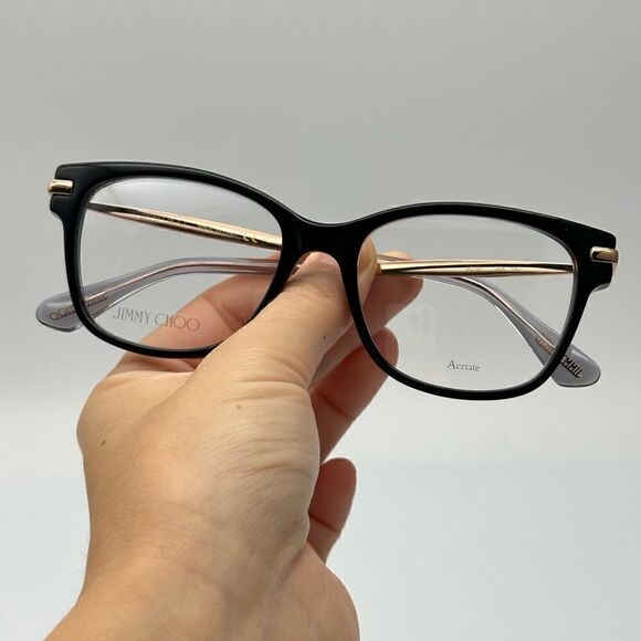 JIMMY CHOO Eyeglasses JC181 06K Black/Gold Women NEW main image 7